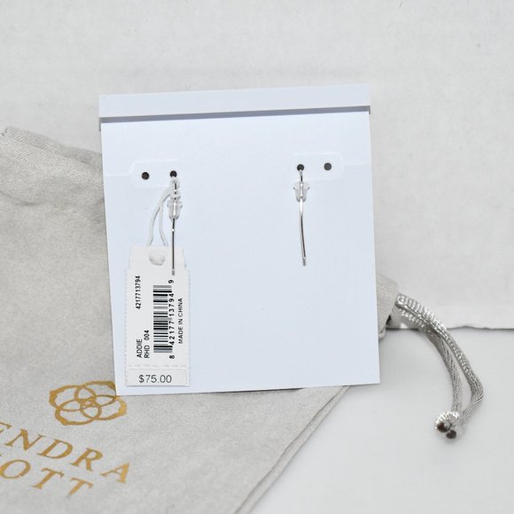 Kendra Scott Addie Drop Earrings in Filigree Silver #4217713794 NWT - Picture 3 of 4